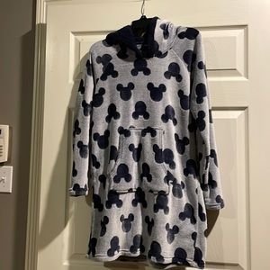 Disney, navy/gray Mickey Mouse fleece hoodie, size Med